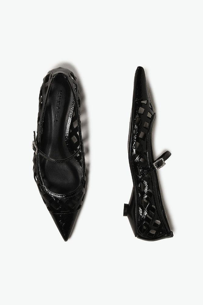 Sapato Feminino De Boneca Mundial Chiara Preto 3