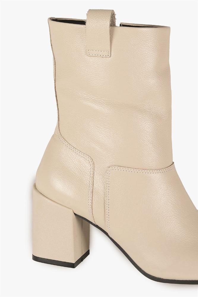 Bota Feminina Cano Médio Mundial Rosa Off White 2