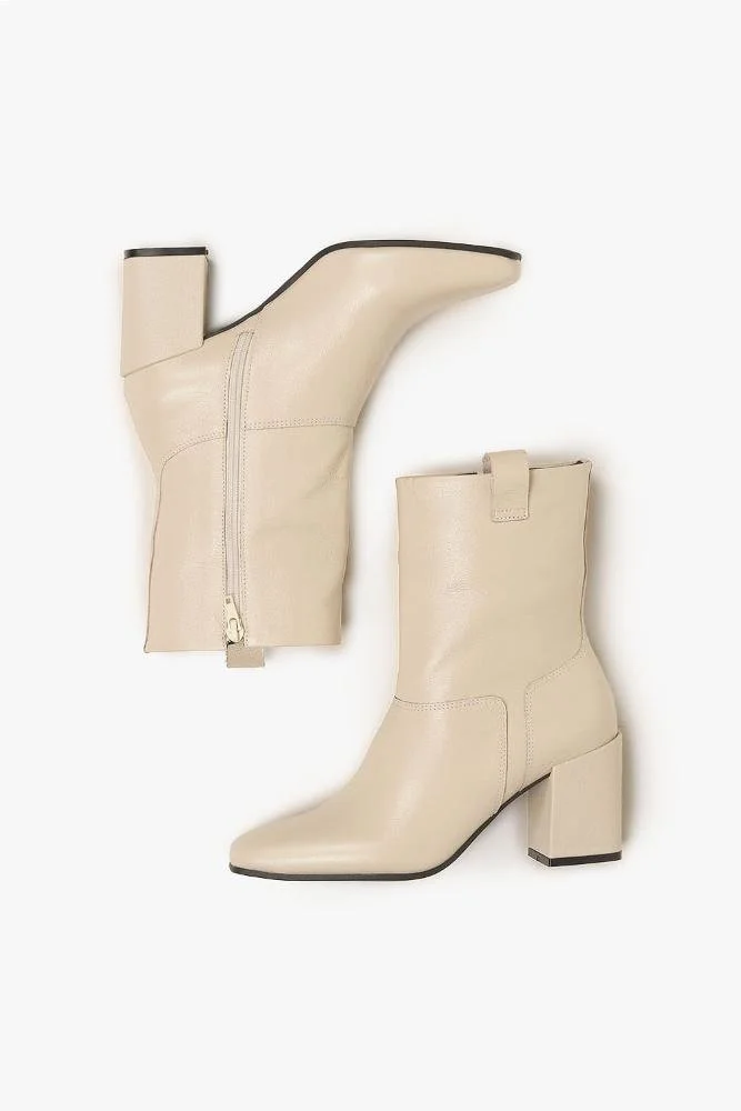 Bota Feminina Cano Médio Mundial Rosa Off White 3