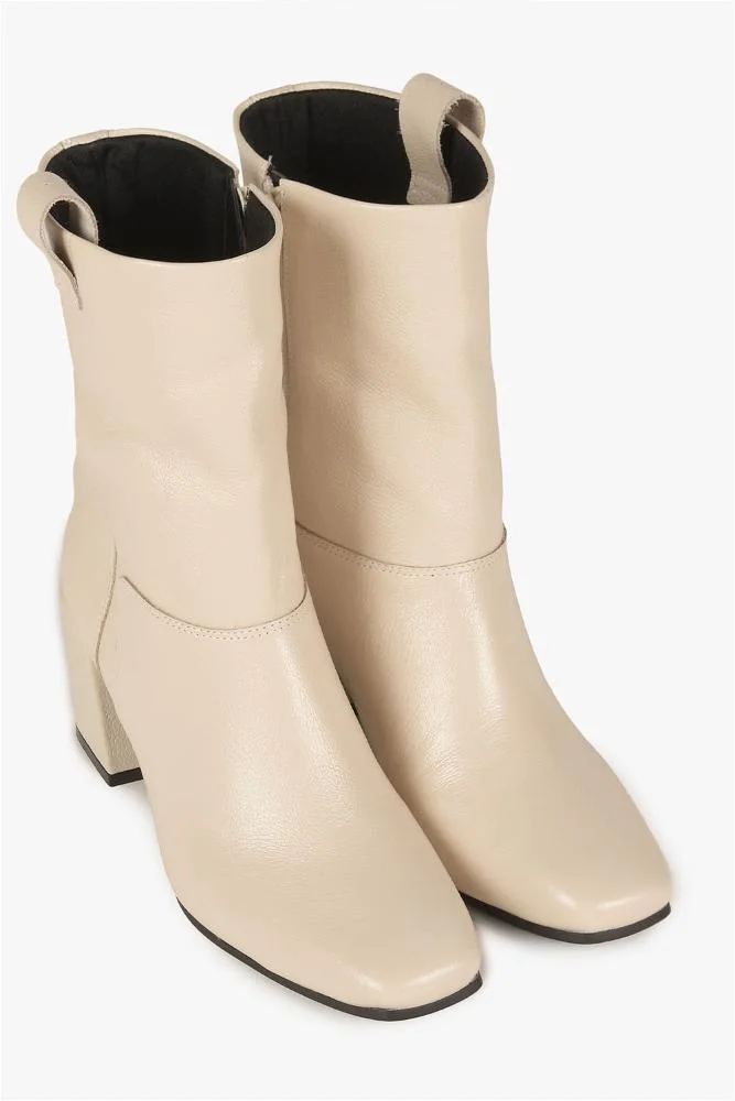 Bota Feminina Cano Médio Mundial Rosa Off White 4