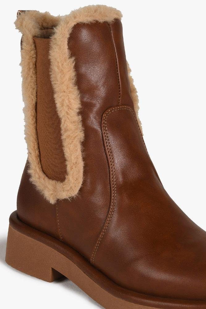 Bota Feminina Chelsea Boot Cano Baixo Mundial Ayira Marrom 2