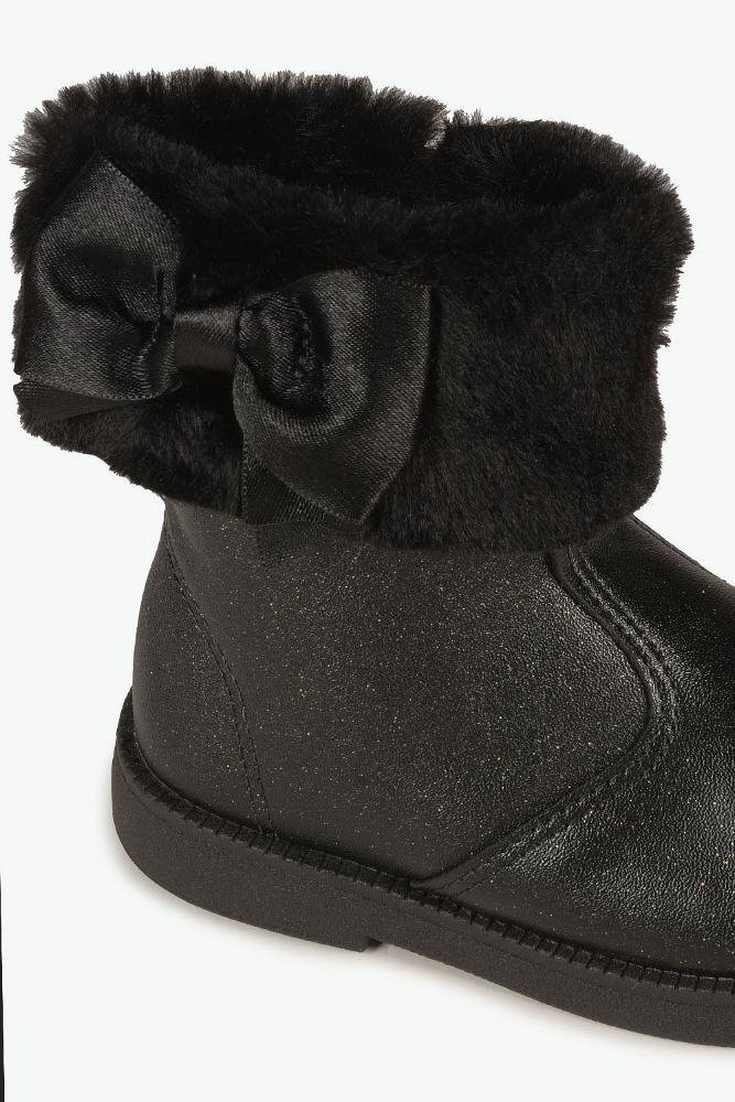 Bota Infantil Cano Curto Molekinha Rayssa Preto 2
