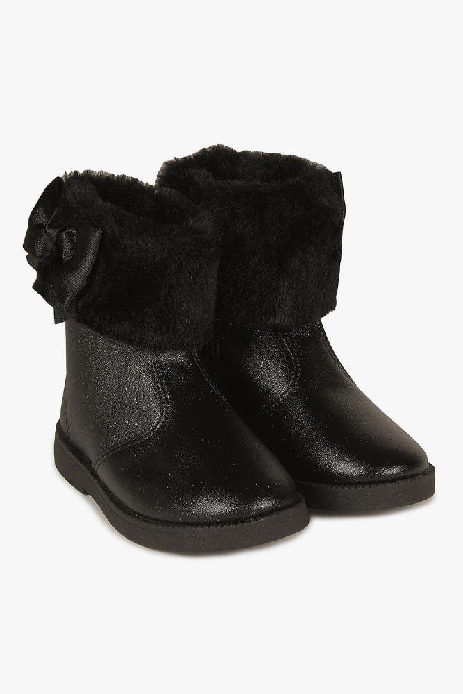 Bota Infantil Cano Curto Molekinha Rayssa Preto 4