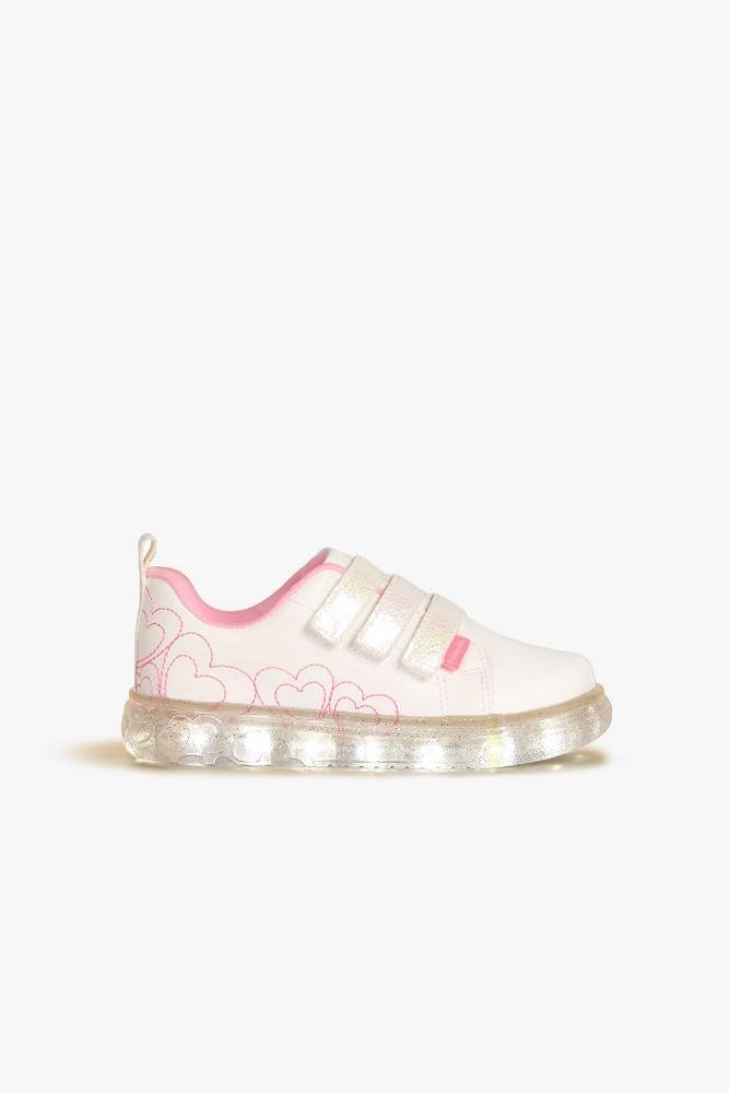 Tênis Infantil Pampili Lindy de Led Branco 2