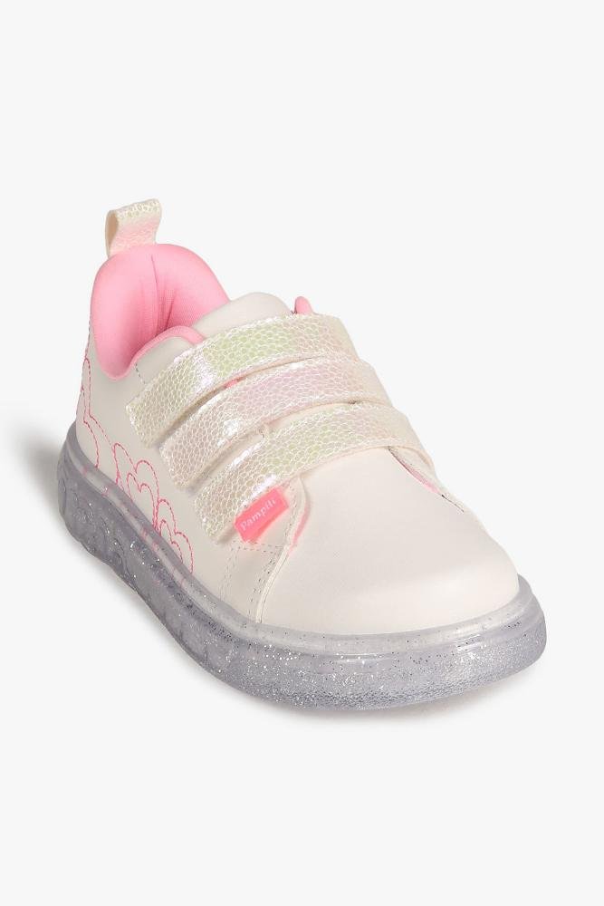 Tênis Infantil Pampili Lindy de Led Branco 4