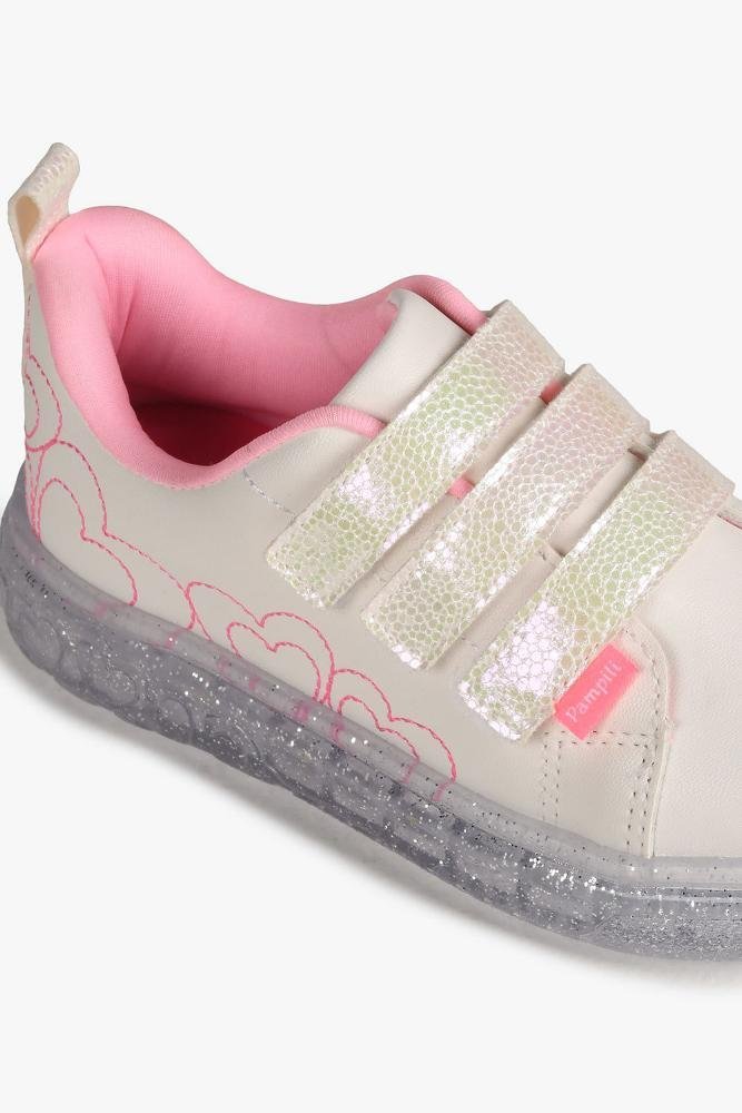 Tênis Infantil Pampili Lindy de Led Branco 5