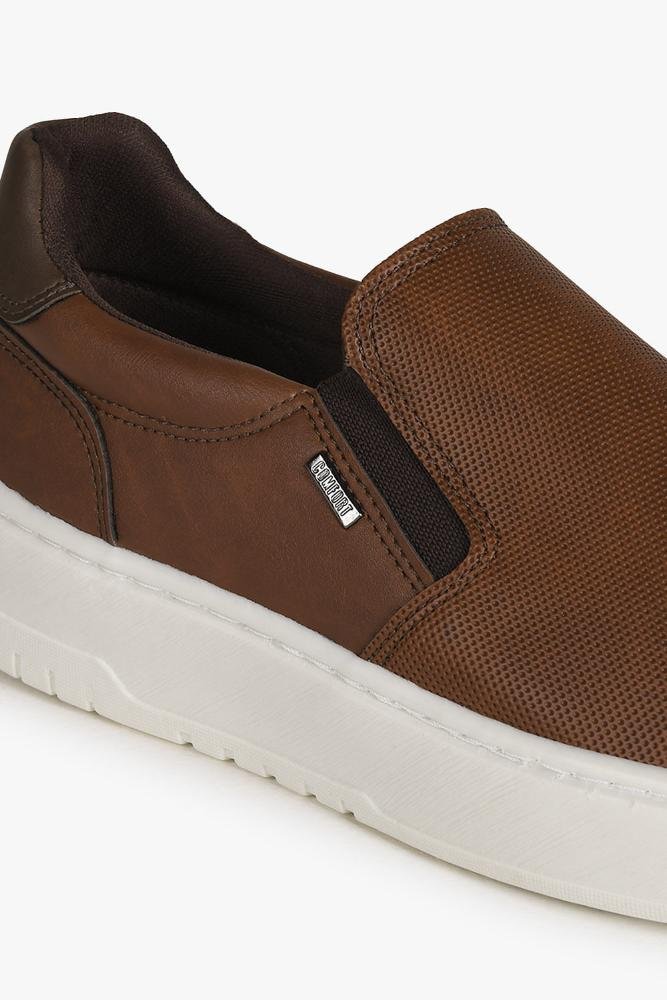 Sapatênis Masculino Fosco Slip On Sanches Marrom 2