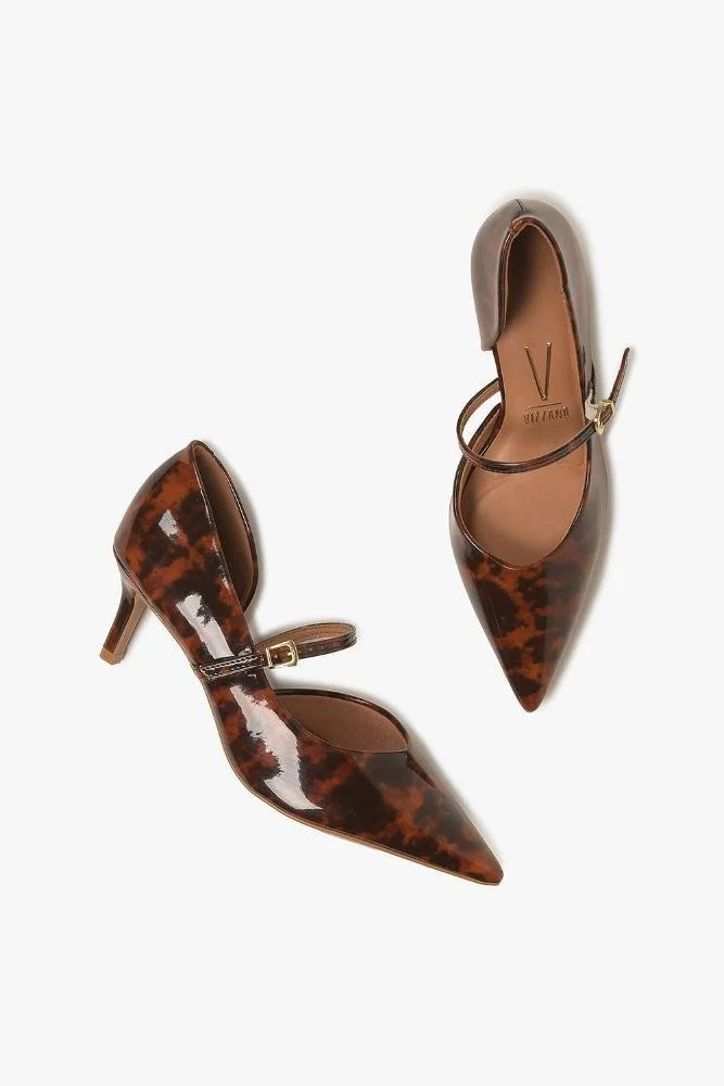 Scarpin Feminino Salto Médio Vizzano Kassandra Marrom 3