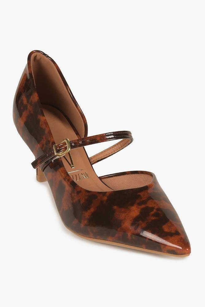 Scarpin Feminino Salto Médio Vizzano Kassandra Marrom 4