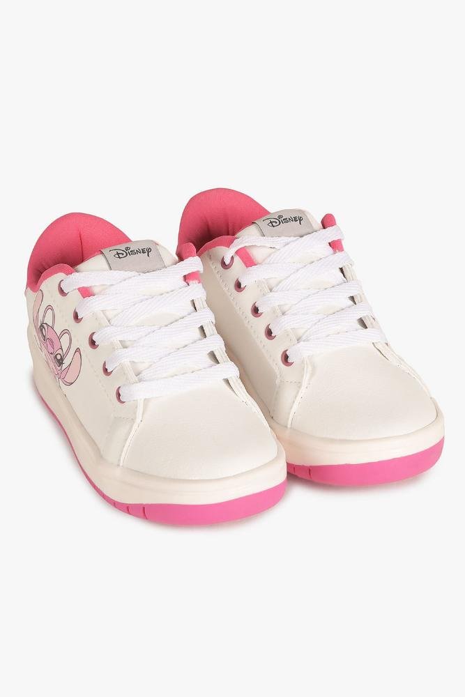 Tênis Infantil Danguinho Lillo Stitch Branco/Rosa 4