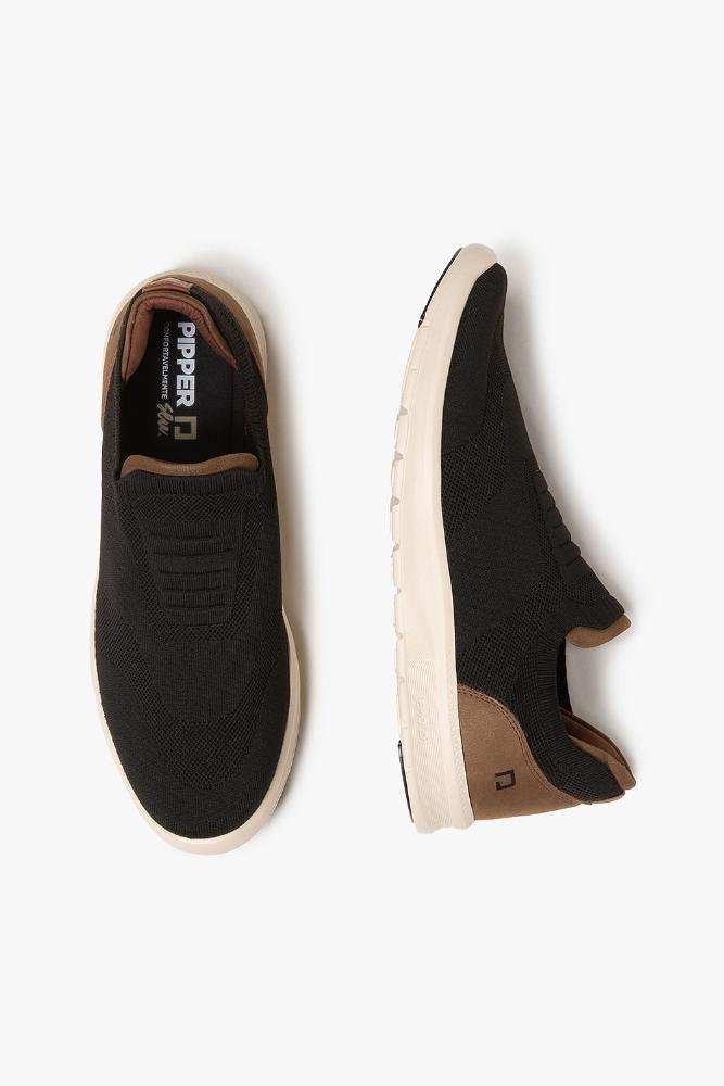 Sapatênis Masculino Slipper Pipper Knit Preto 3