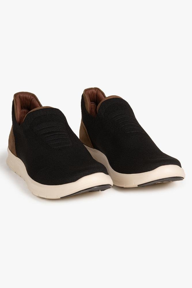 Sapatênis Masculino Slipper Pipper Knit Preto 4