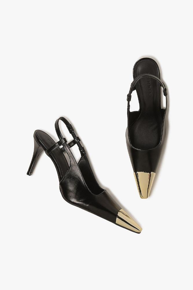 Scarpin Feminino Slingback Mundial Lee Preto 3