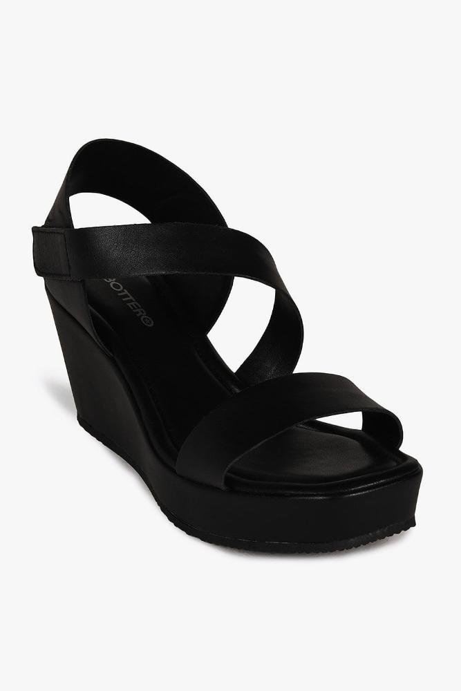 Sandália Feminina Anabela Bottero Maisha Preto 4