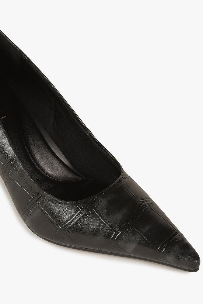 Scarpin Feminino Salto Alto Mundial Leezie Preto 2