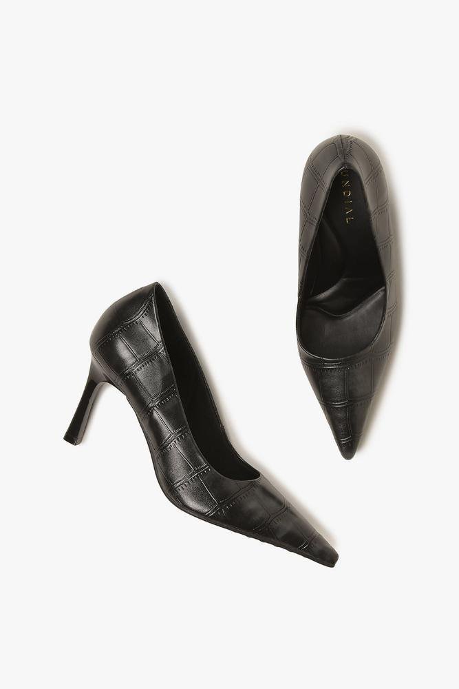 Scarpin Feminino Salto Alto Mundial Leezie Preto 3