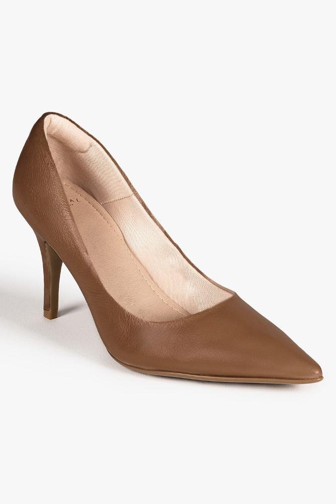 Scarpin Feminino Salto Alto Mundial Hilda Caramelo 4