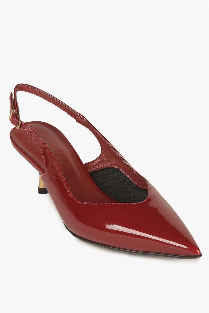 Scarpin Feminino Slingback Mundial Geisiane Vermelho 4