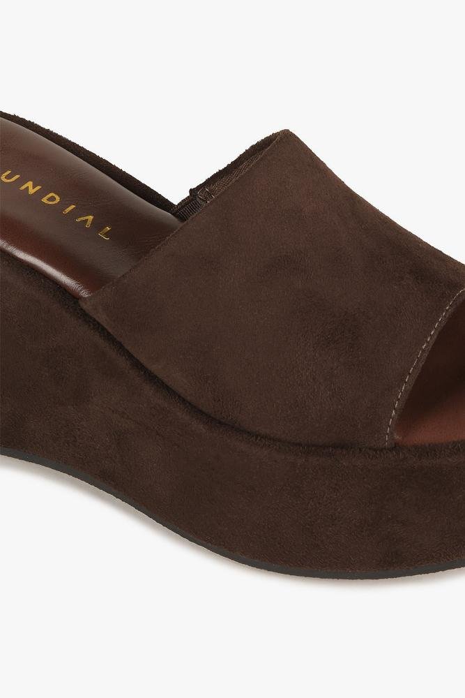 Tamanco Feminino Anabela Mundial Charlotte Café 2