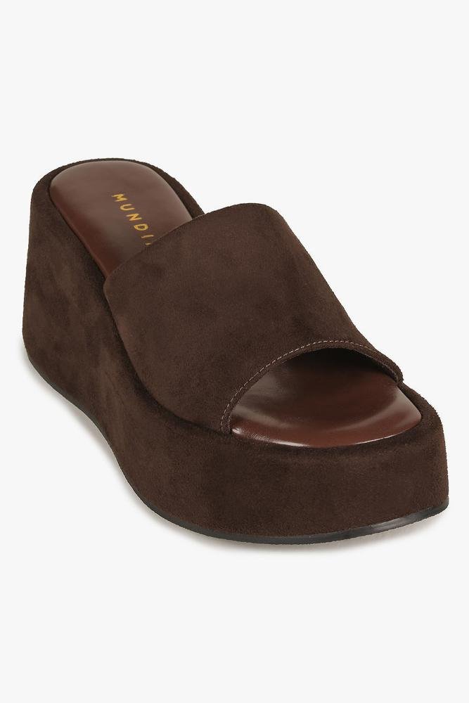 Tamanco Feminino Anabela Mundial Charlotte Café 4