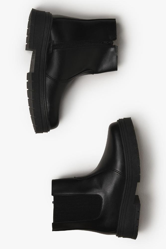 Bota Infantil Coturno Cano Curto Tininha Liz Preto 3