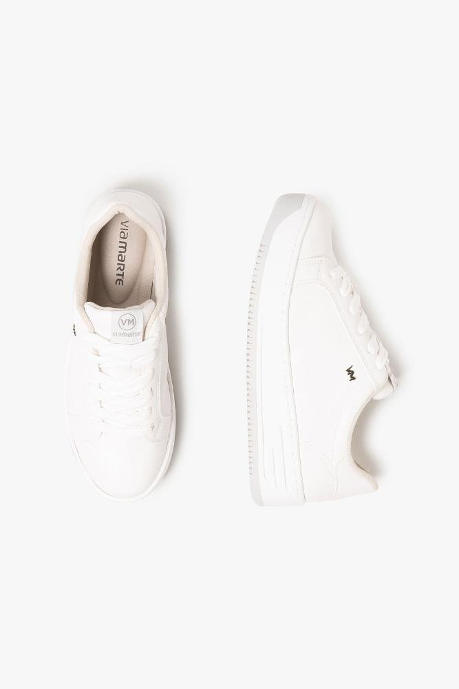 Tênis Feminino Plataforma Via Marte Jakeline Branco 3
