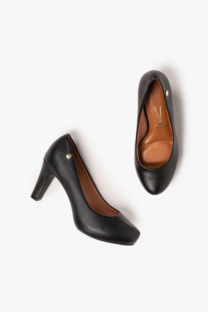 Scarpin Feminino Salto Alto Vizzano Lorien Preto 3