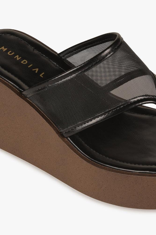 Tamanco Feminino Anabela Mundial Cassia Preto 2