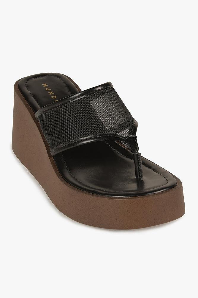 Tamanco Feminino Anabela Mundial Cassia Preto 4