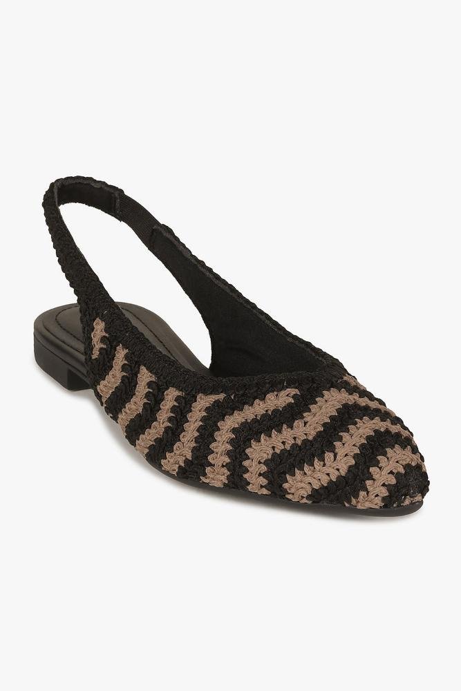 Sapatilha Slingback Mundial Lucylia Preto/Marrom 4