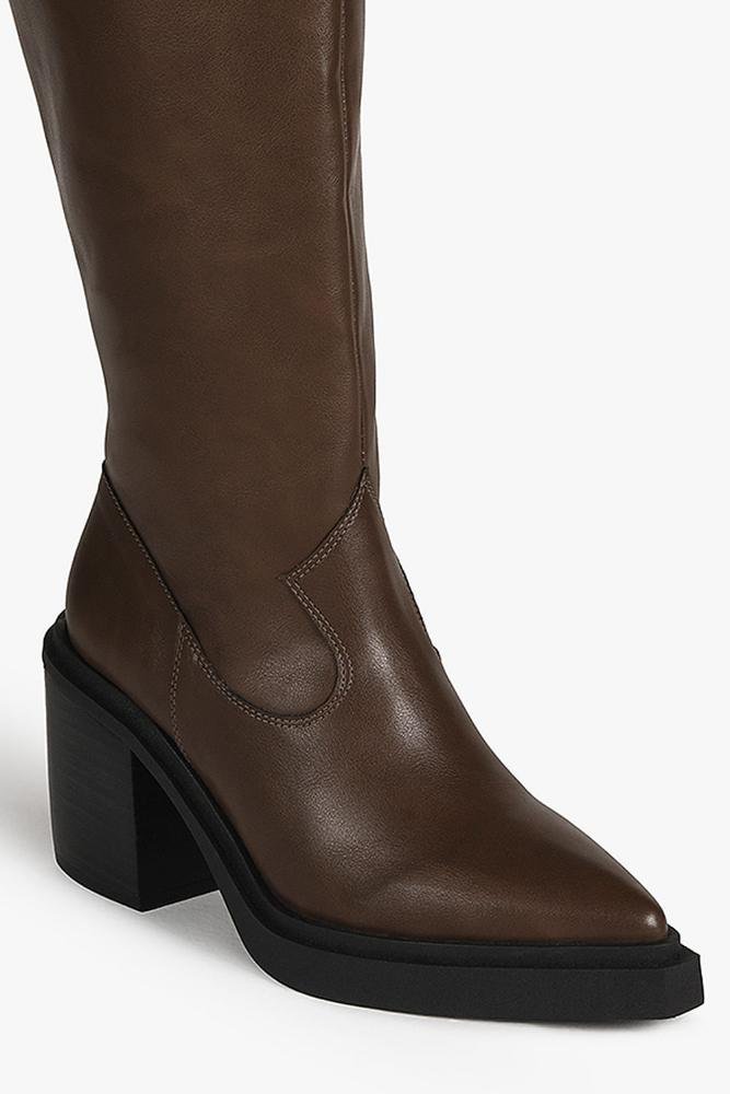 Bota Feminina Cano Longo Mundial Turmalina Café 2