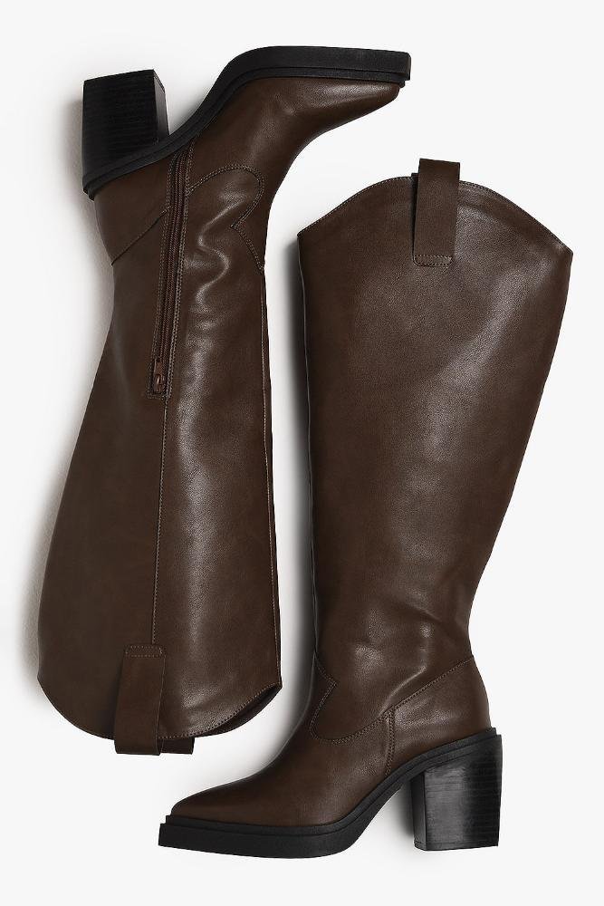 Bota Feminina Cano Longo Mundial Turmalina Café 3