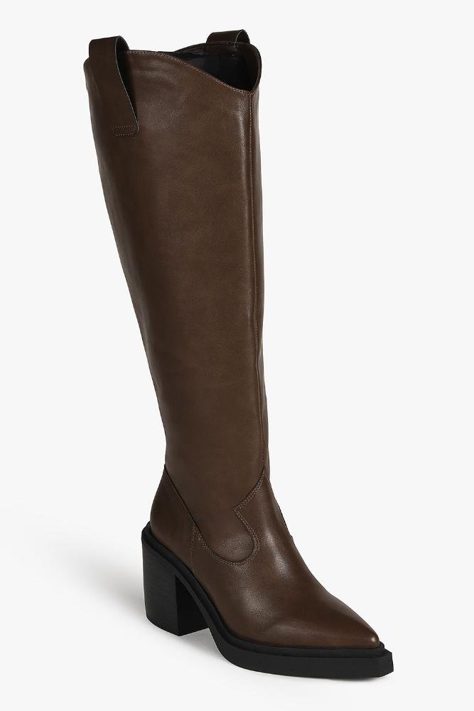 Bota Feminina Cano Longo Mundial Turmalina Café 4