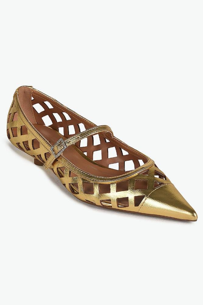 Sapato Feminino De Boneca Mundial Chiara Dourado 4
