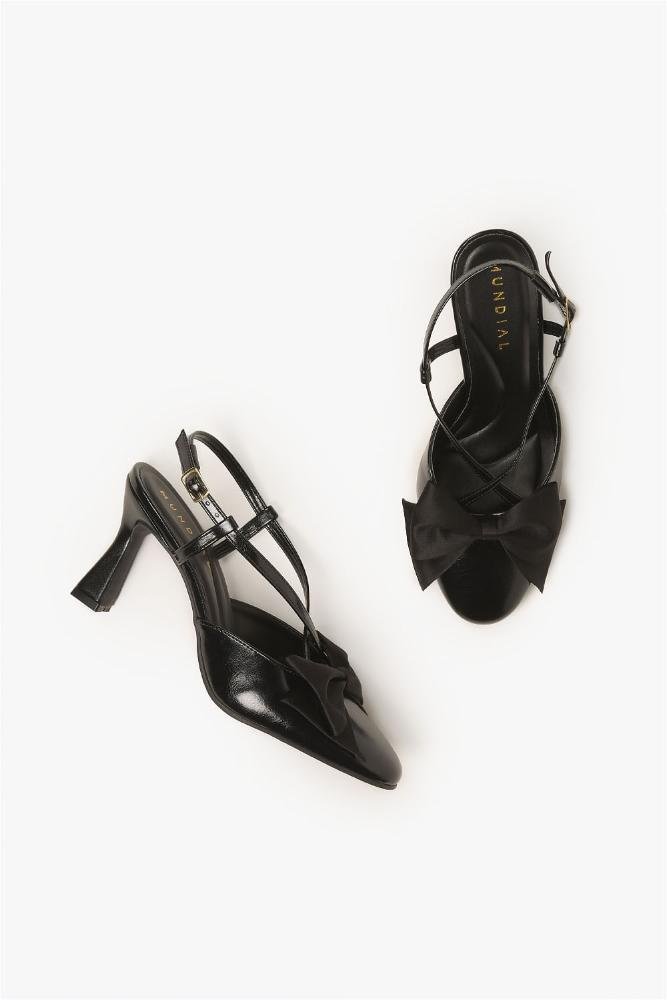 Sapato Feminino Slingback Mundial Lisbeth Preto 3