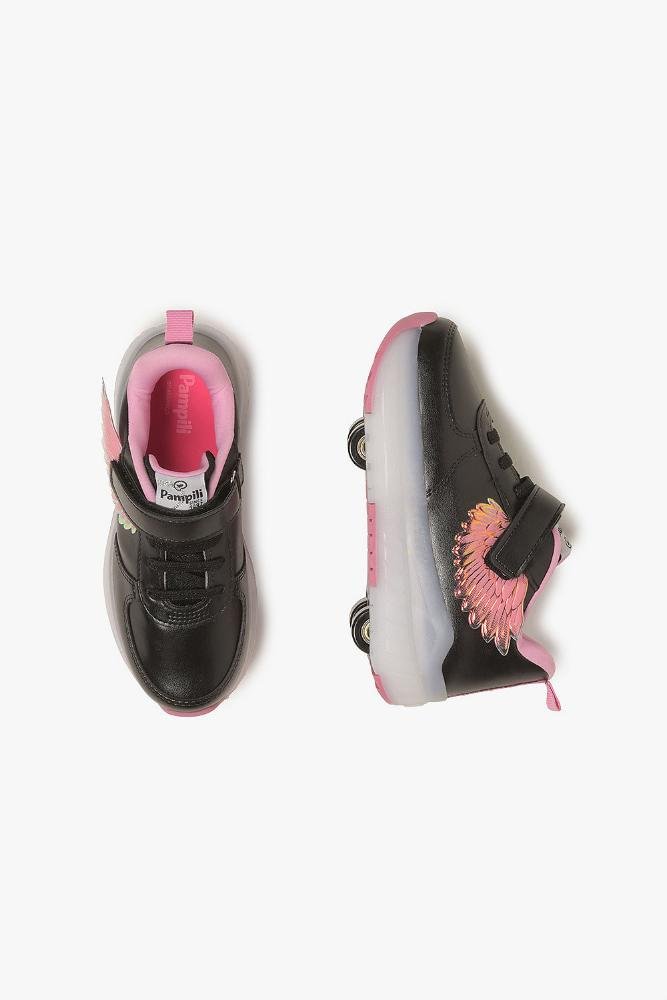 Tênis Infantil De Rodinha Pampili Fly Preto 3