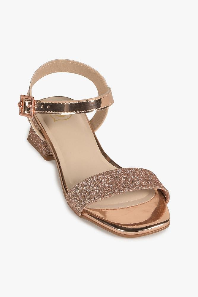 Sandália Infantil Salto Baixo Molekinha Monike Dourado 2