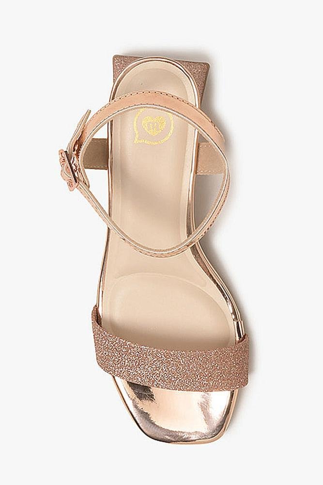 Sandália Infantil Salto Baixo Molekinha Monike Dourado 4