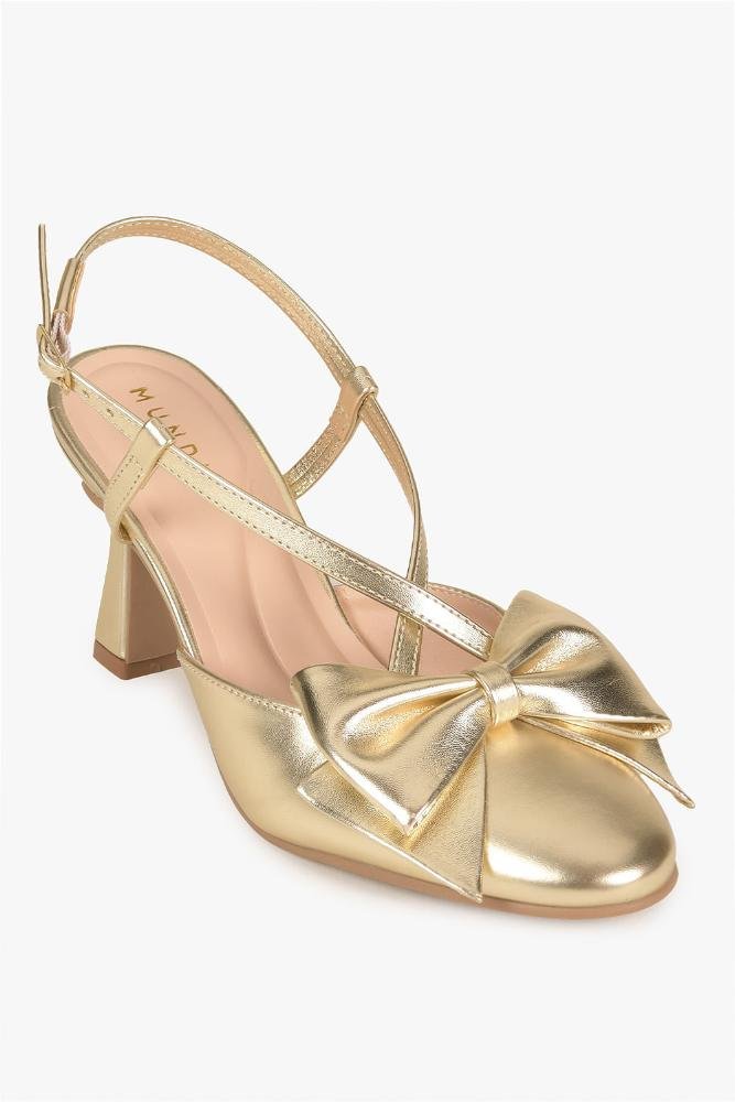 Sapato Feminino Slingback Mundial Lisbeth Dourado 4