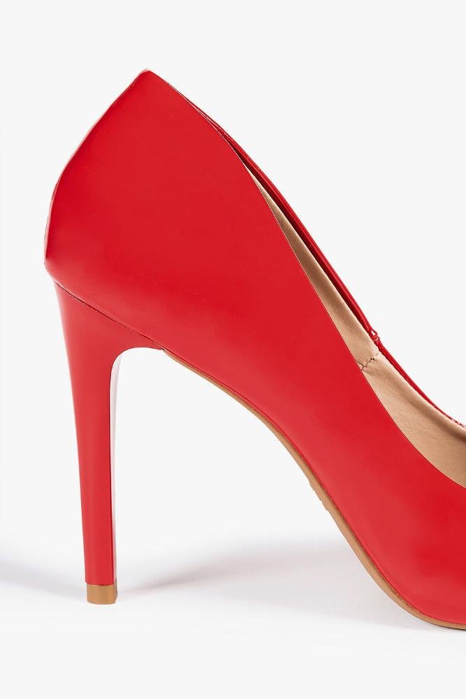 Scarpin Feminino Salto Alto Mundial Jayne Vermelho 2
