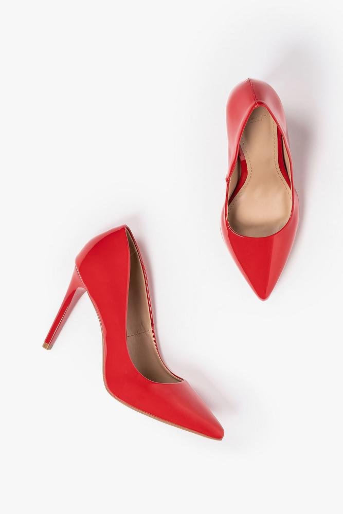 Scarpin Feminino Salto Alto Mundial Jayne Vermelho 3