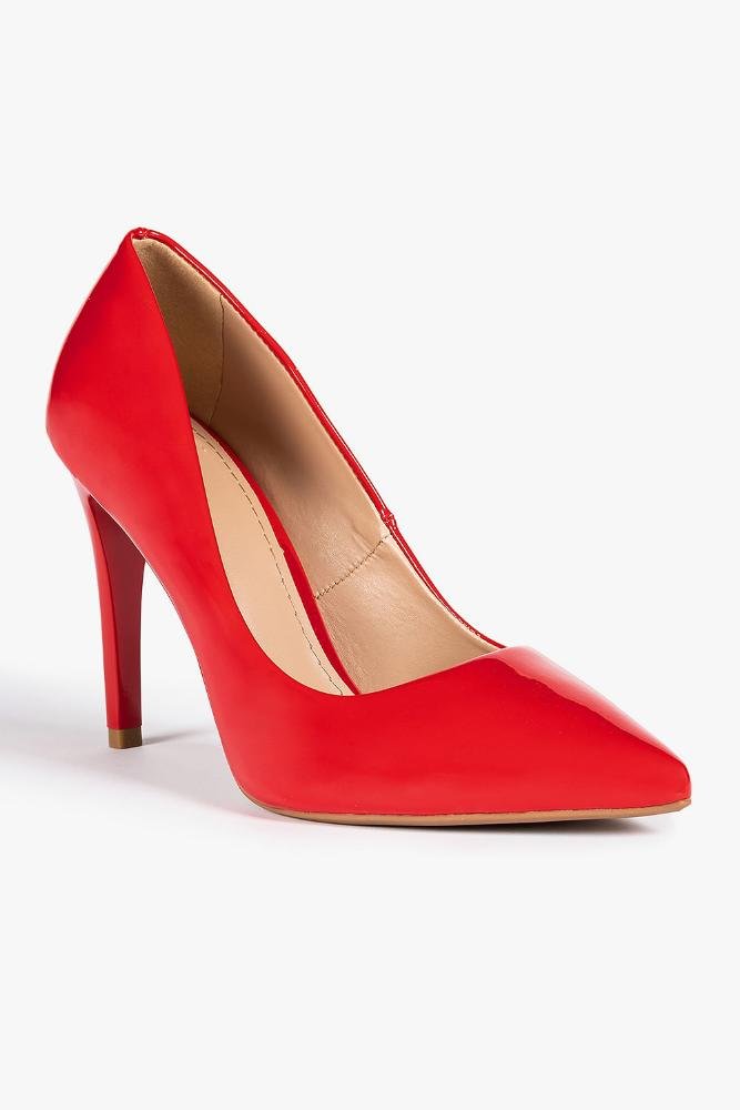 Scarpin Feminino Salto Alto Mundial Jayne Vermelho 4