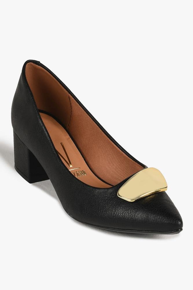 Sapato Feminino Salto Médio Vizzano Catia Preto 4
