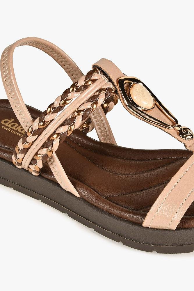 Sandália Feminina Flatform Dakota Elif Café 2