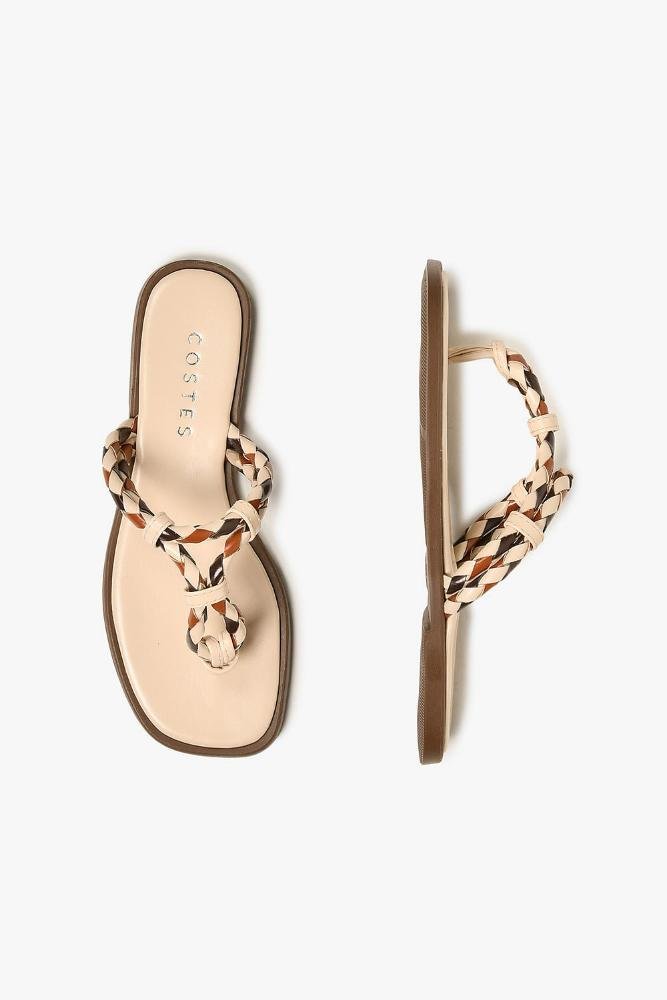 Rasteira Feminina Costes Celize Off White 3