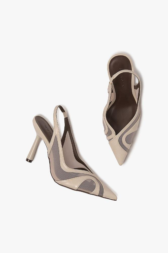 Scarpin Feminino Slingback Mundial Edna Branco 3