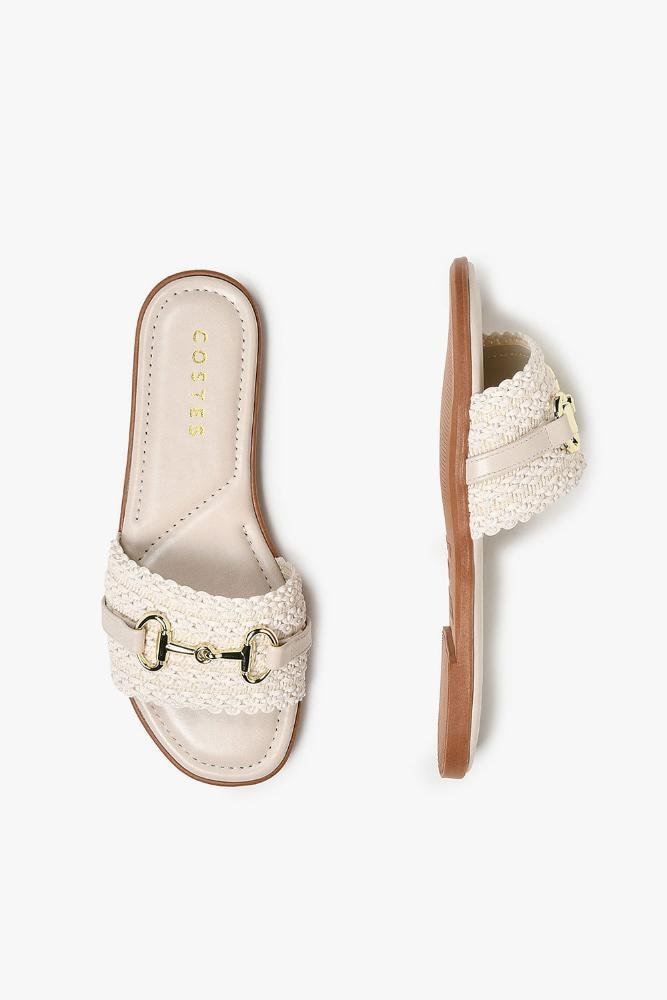 Rasteira Feminina Costes Laurinda Off White 3