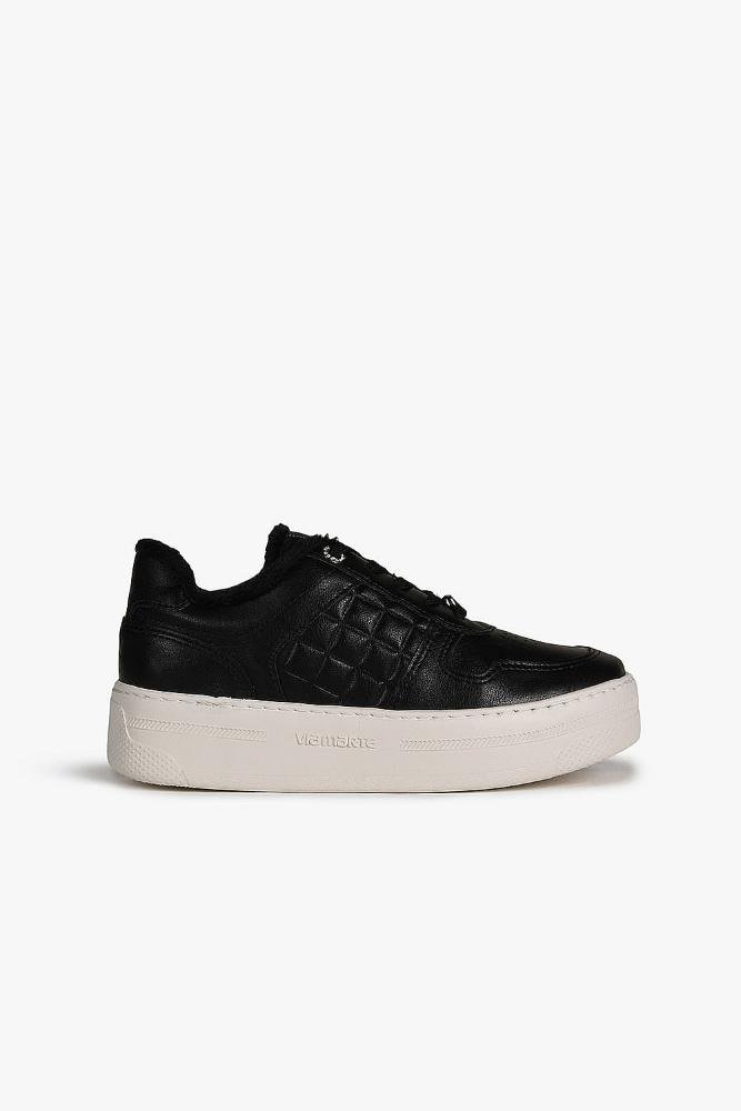Tênis Feminino Plataforma Via Marte Ivanete Preto 1