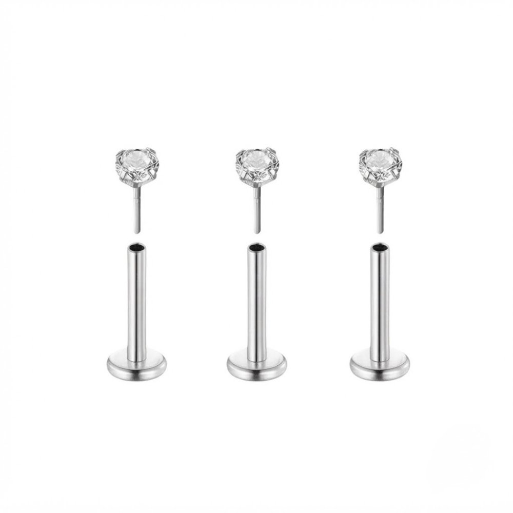 Kit Trio de Micro Ponto de Luz Australiano - Push Pin (Sem Rosca) - Titânio G23 / Ouro PVD Dourado 2