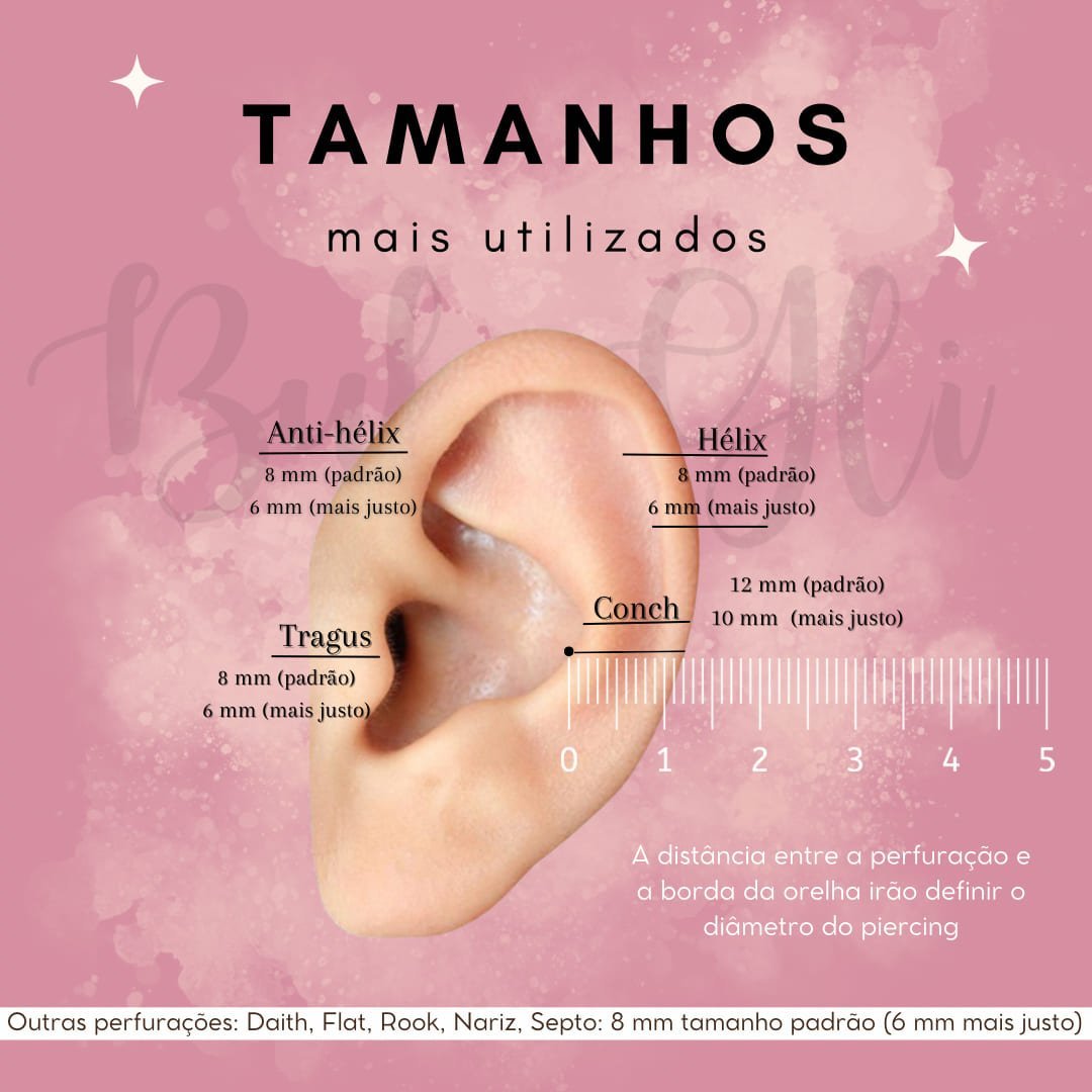 Piercing argola cravejada na lateral dupla - Prata 925/Banho de Ouro 18k Dourado 4